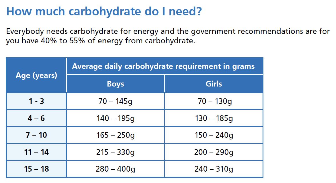 Carb counting for sustained energy throughout the day