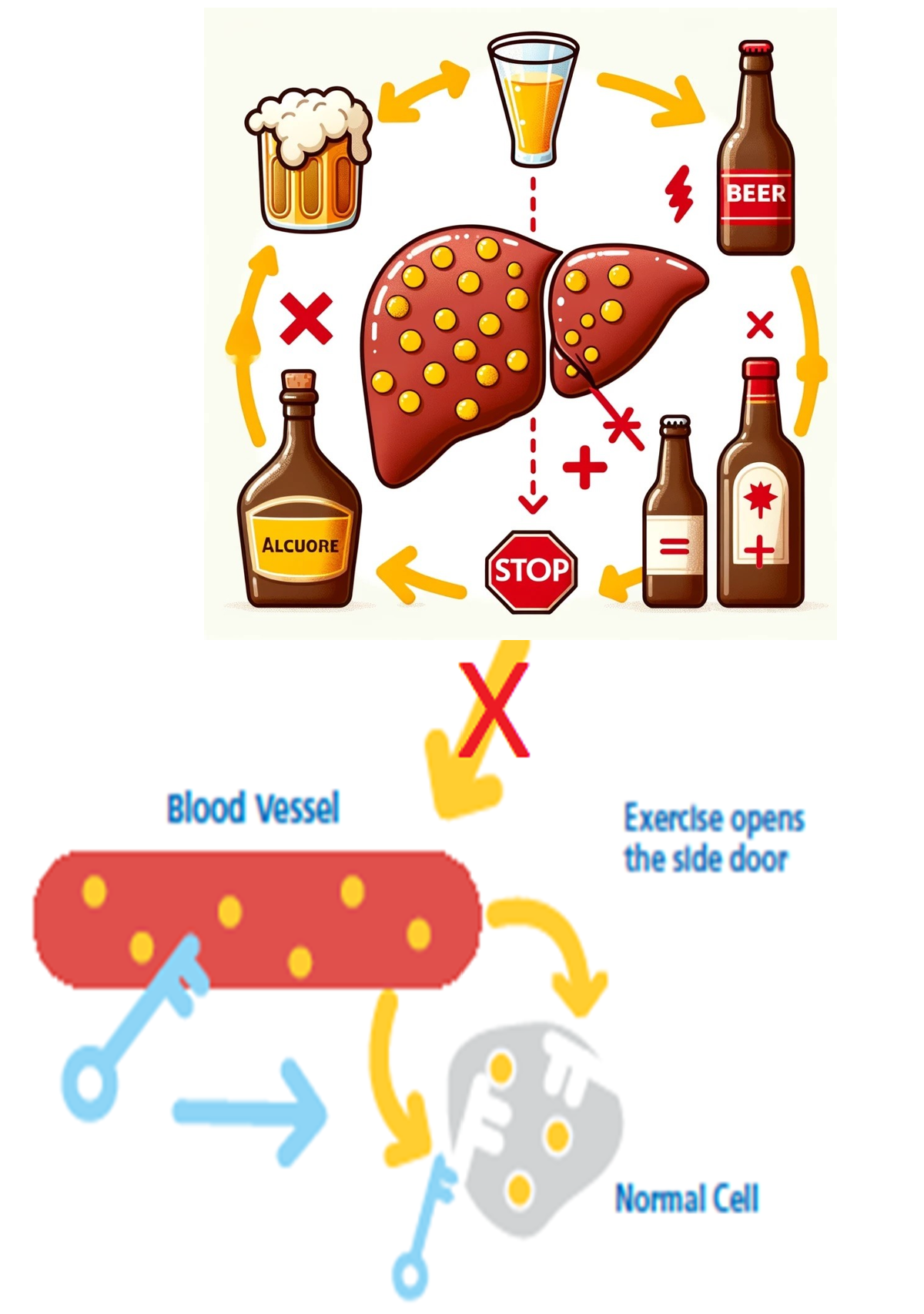 Liver physiology diagram