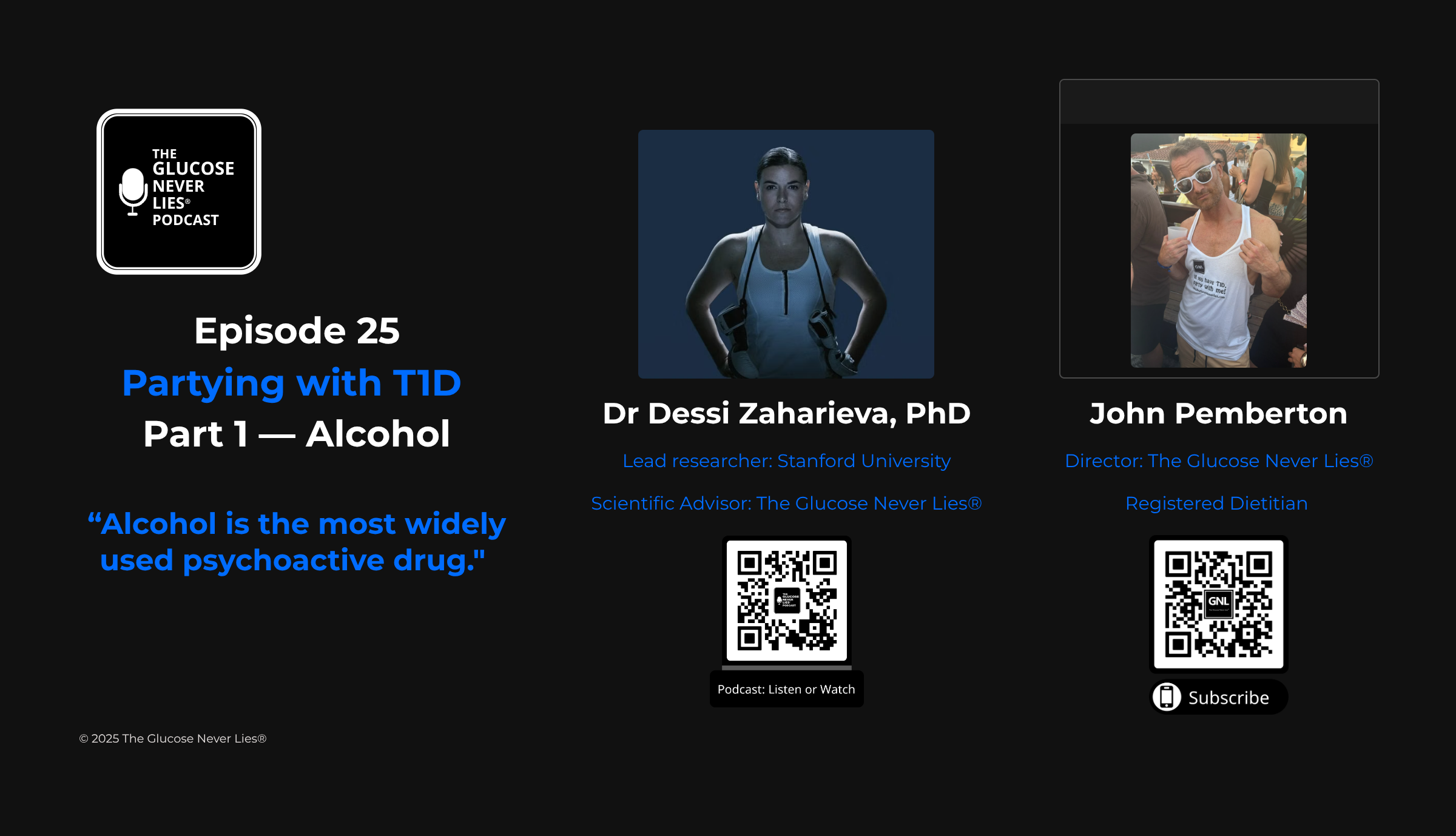 Episode 25 – Alcohol and Type 1 Diabetes title artwork